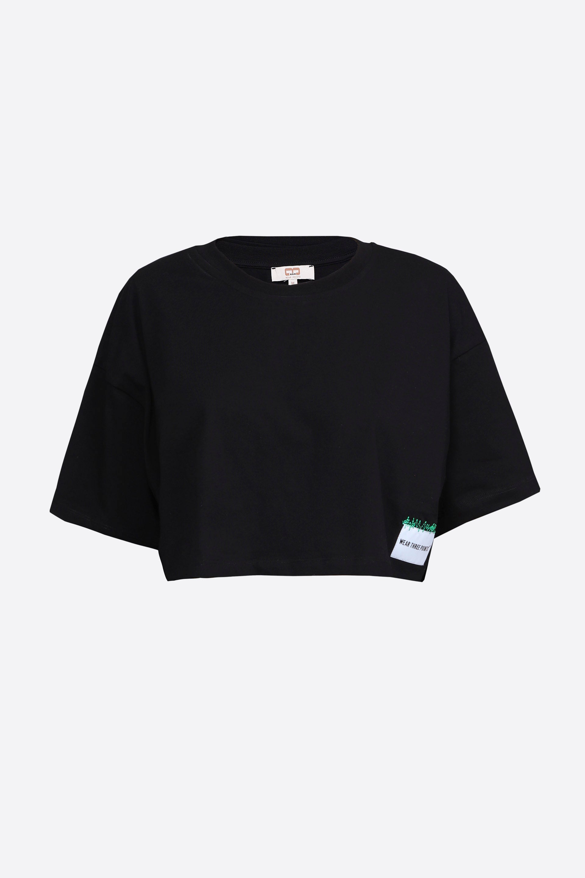 Siyah Weekend Crop T-Shirt