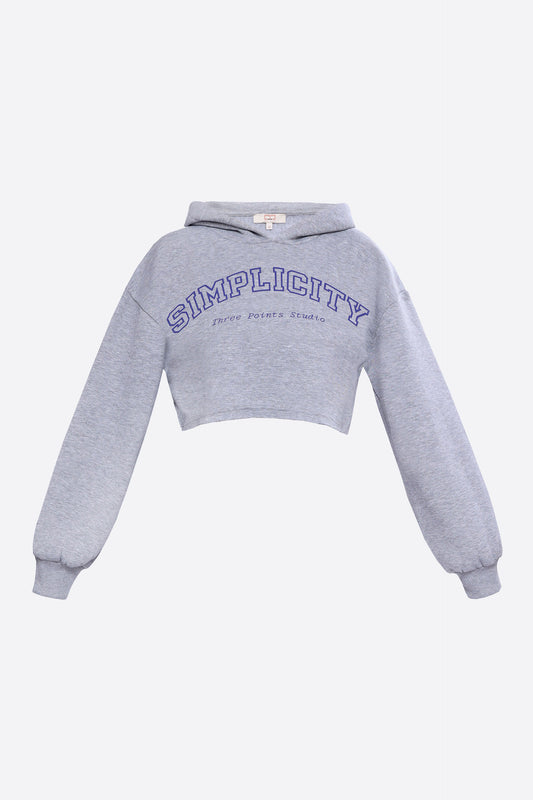 Gri Simplicity Crop Sweatshirt