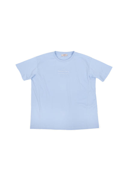 Mavi Parçalı Oversize T-shirt