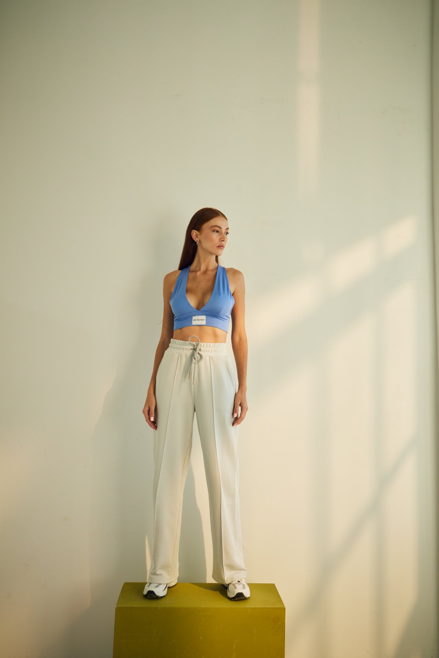 Ice Blue Lubna Wide Leg Sweatpant