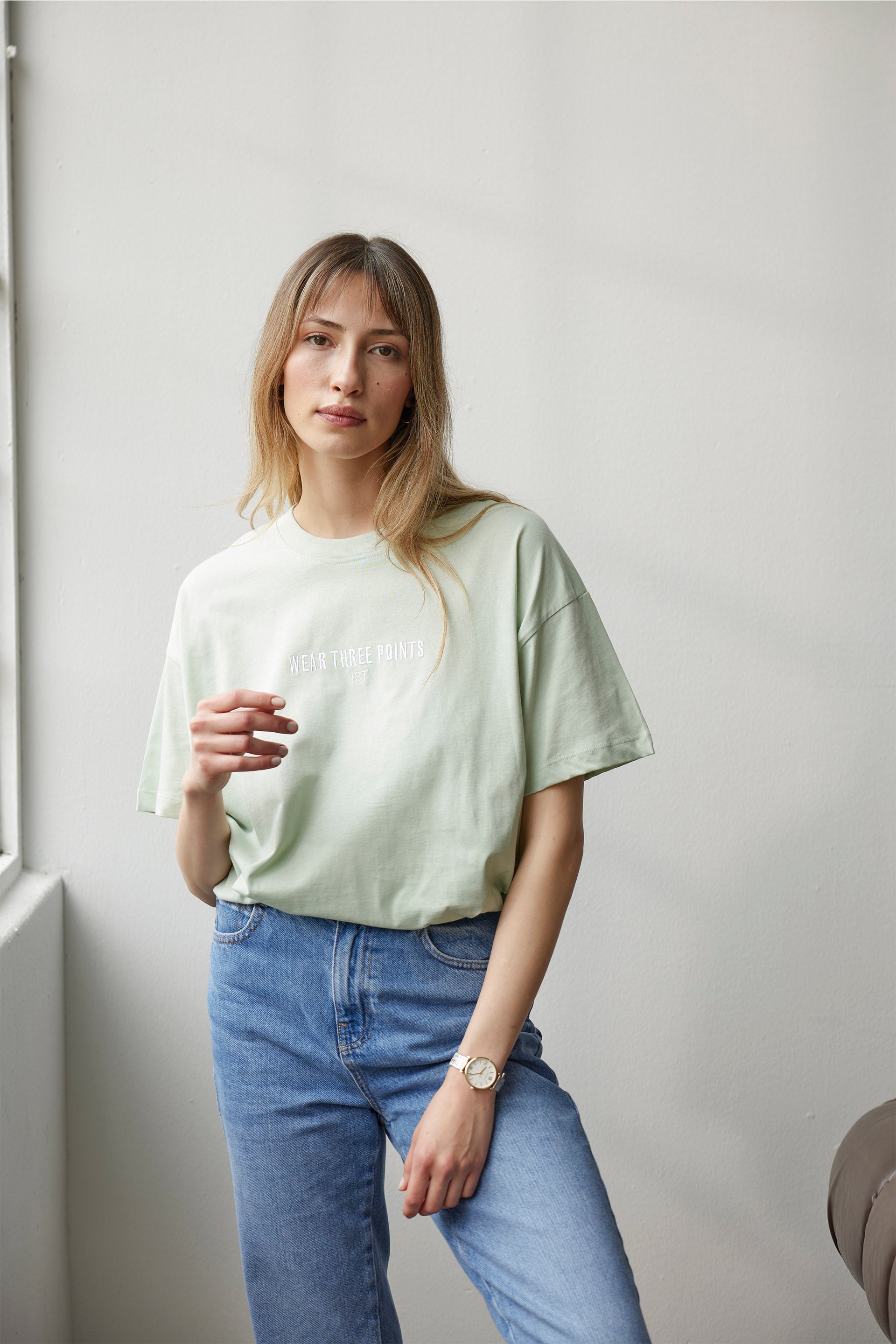 Yeşil Weekend Oversize T-Shirt