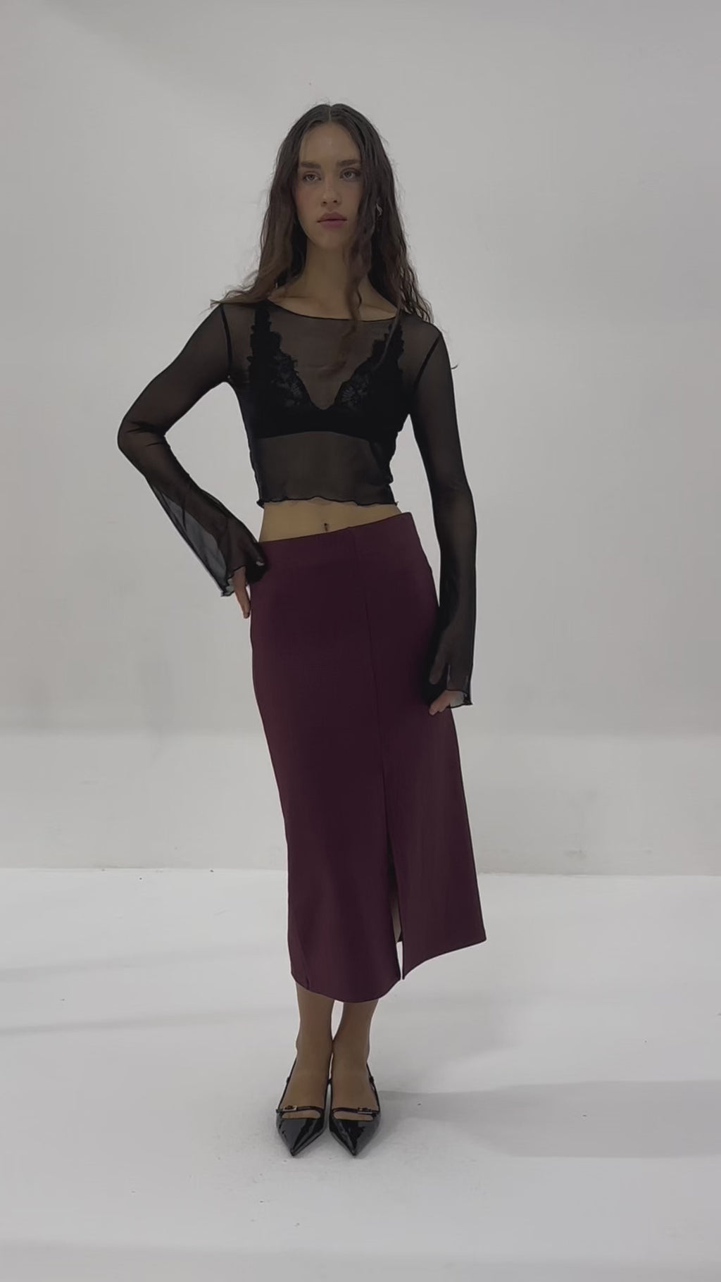 Windy Tulle Blouse