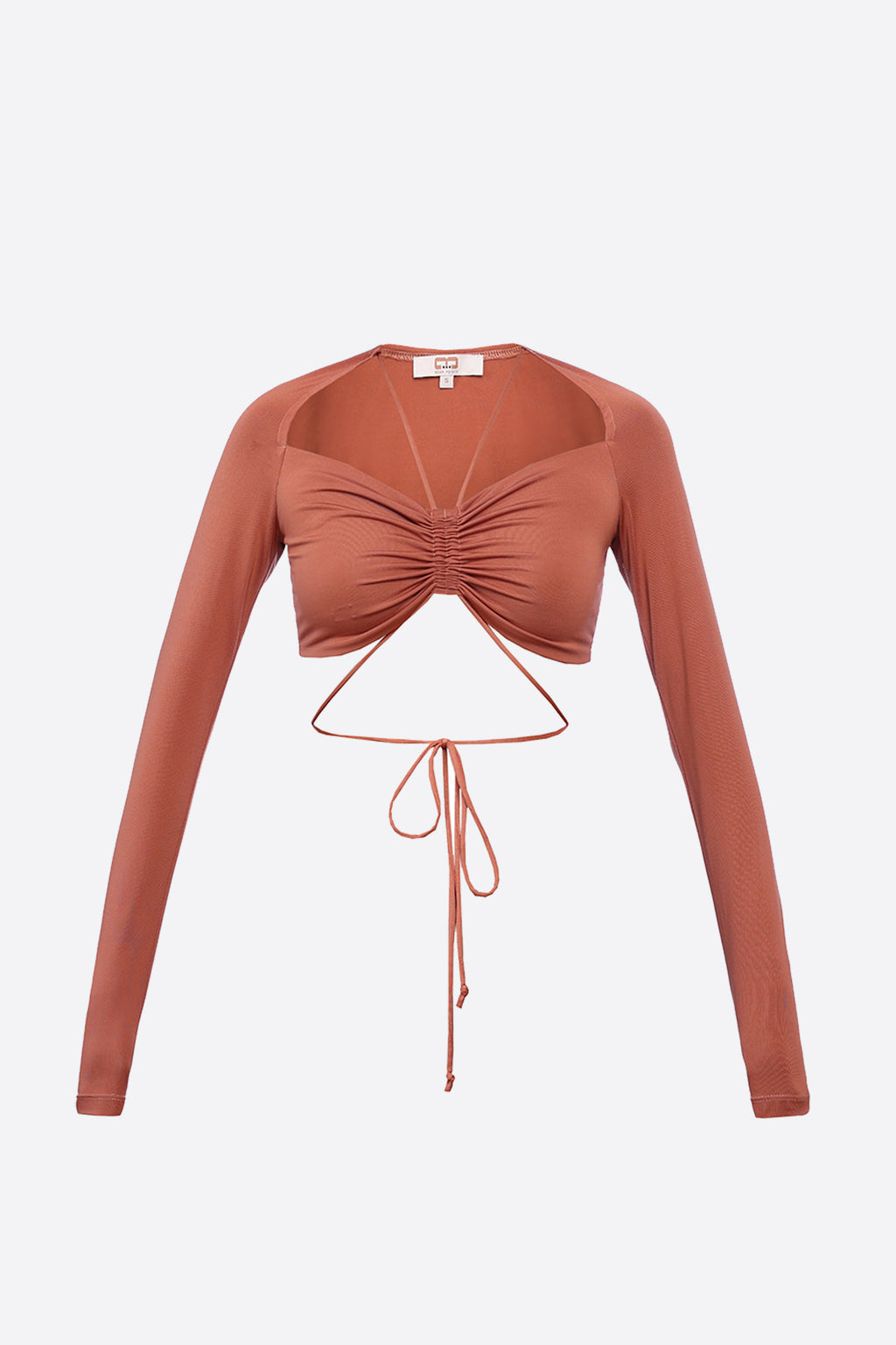 Sophia Kiremit Bağlamalı Crop Body