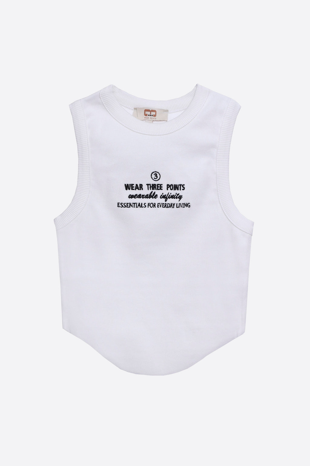 Beyaz Infinity Crop Kaşkorse