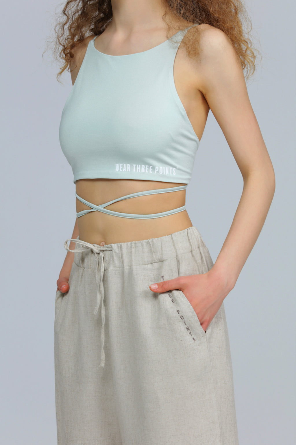 Yeşil Torsolette Bağlamalı Büstiyer