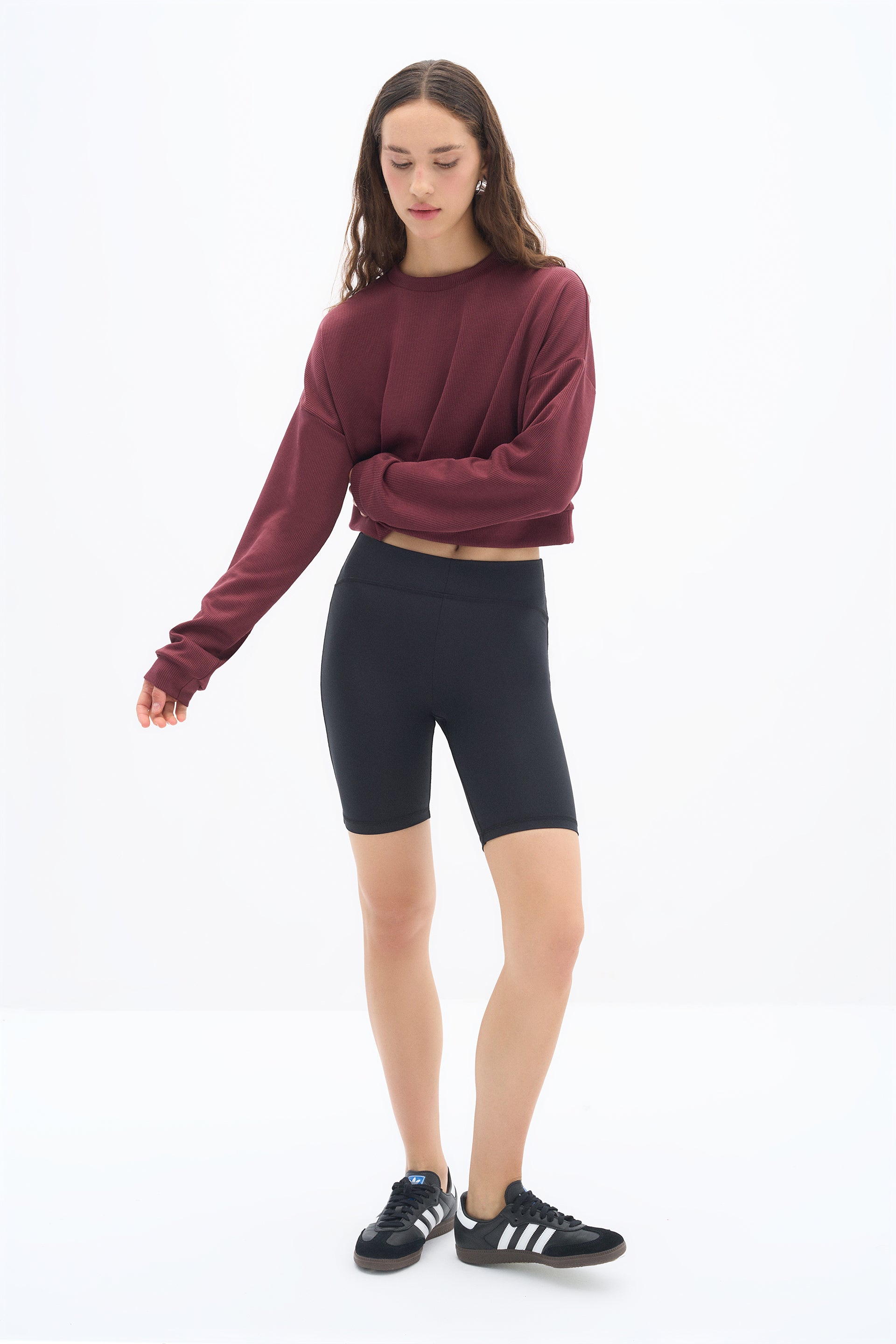 Burgundy Flow Sweatshirt