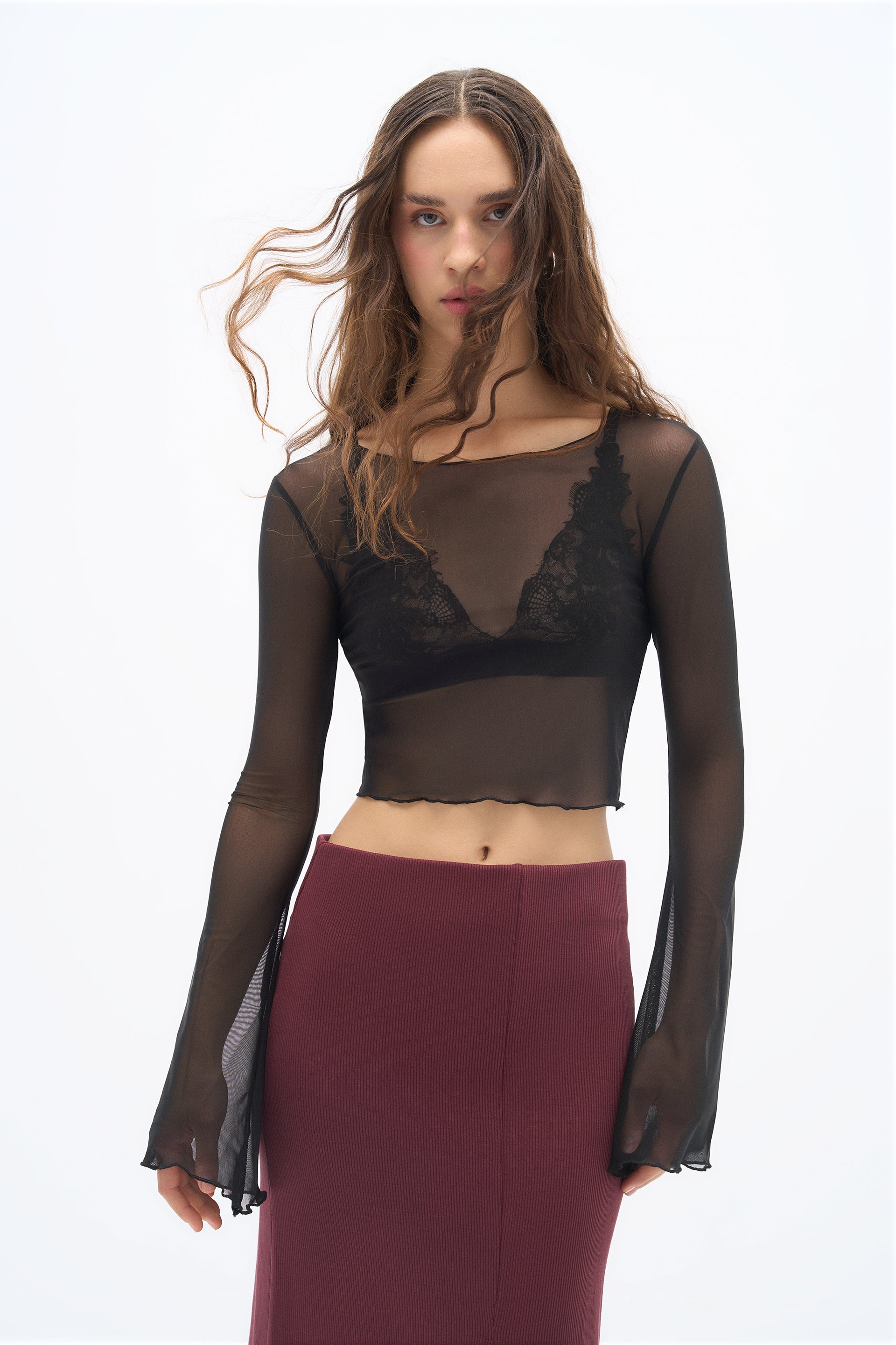 Windy Tulle Blouse