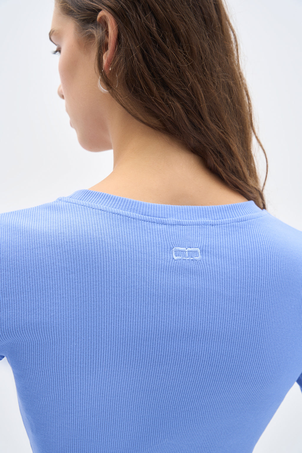 Blue Gabrielle Basic Top