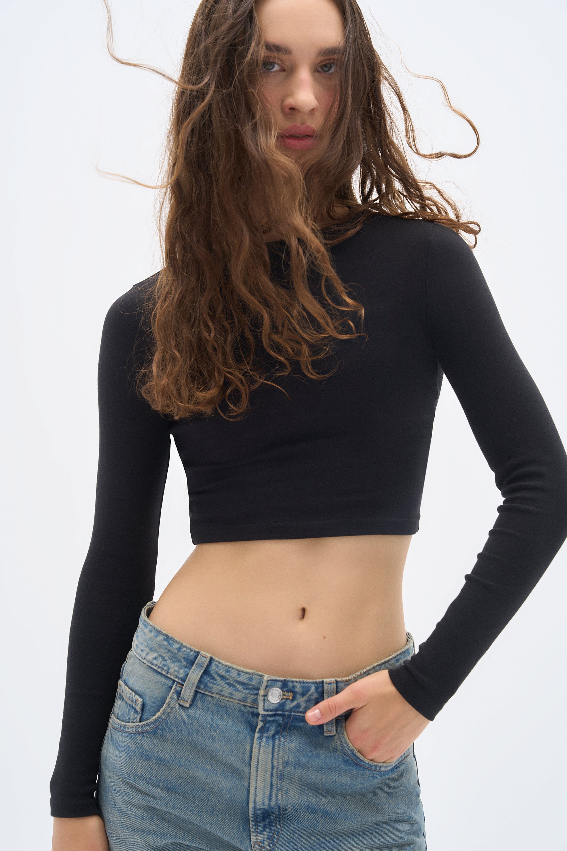 Pulse Basic Long Sleeve T-Shirt - Black