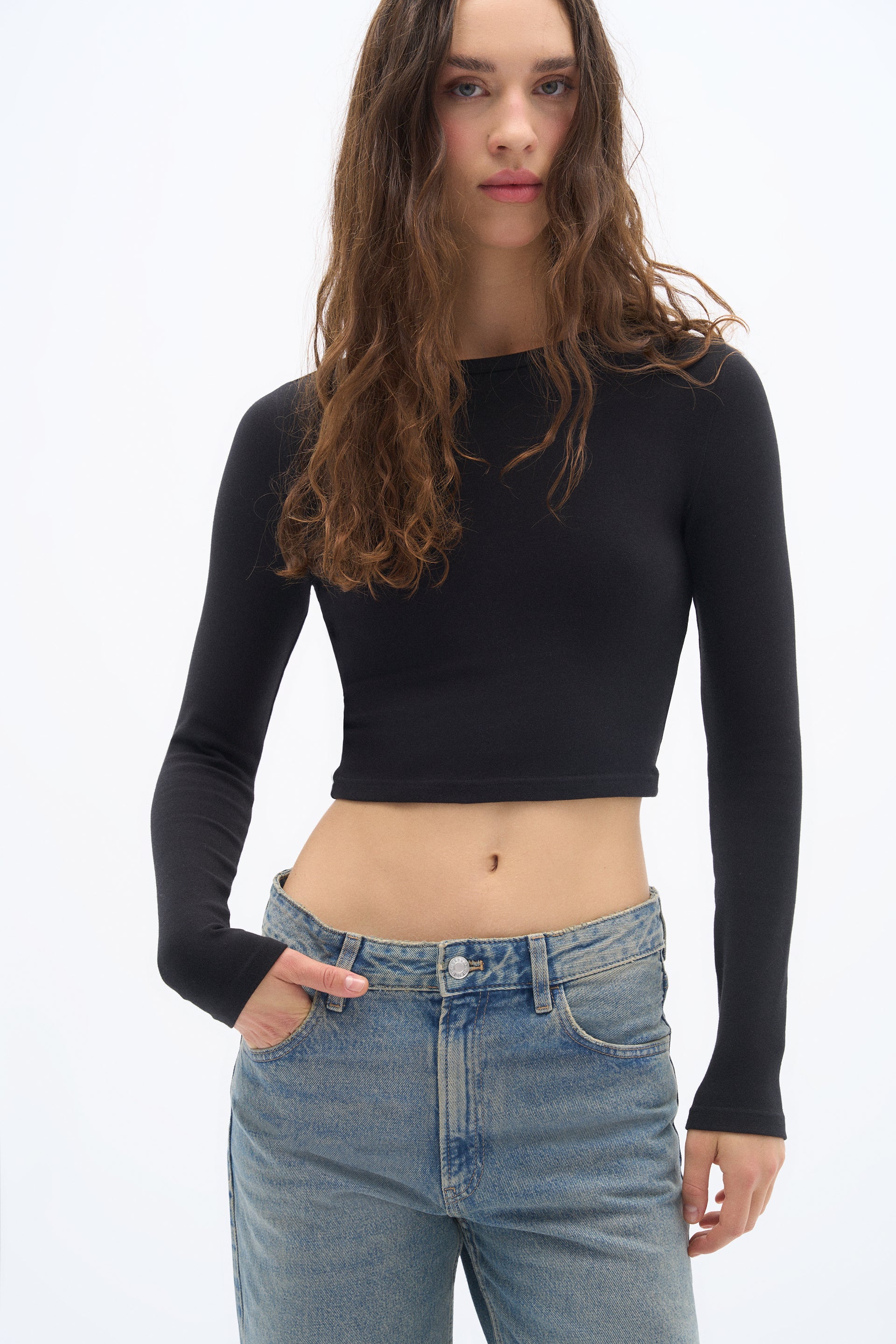 Pulse Basic Long Sleeve T-Shirt - Black