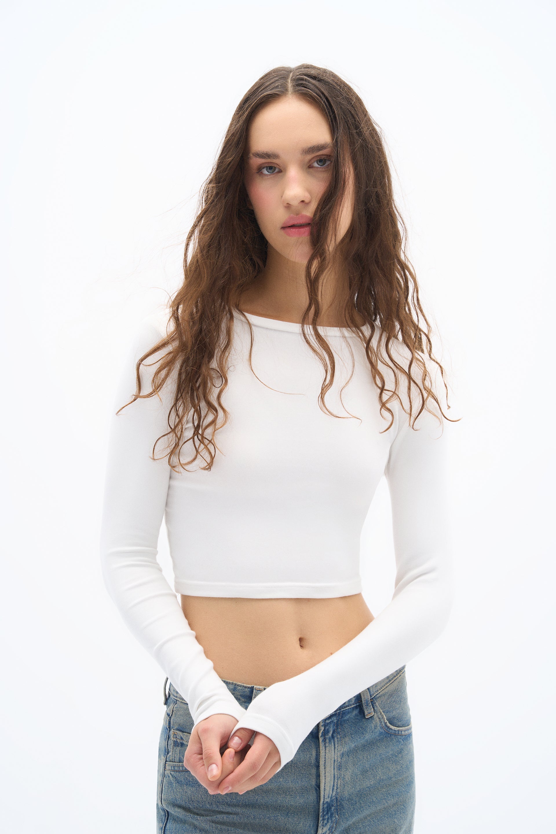 Pulse Basic Long Sleeve T-Shirt - White
