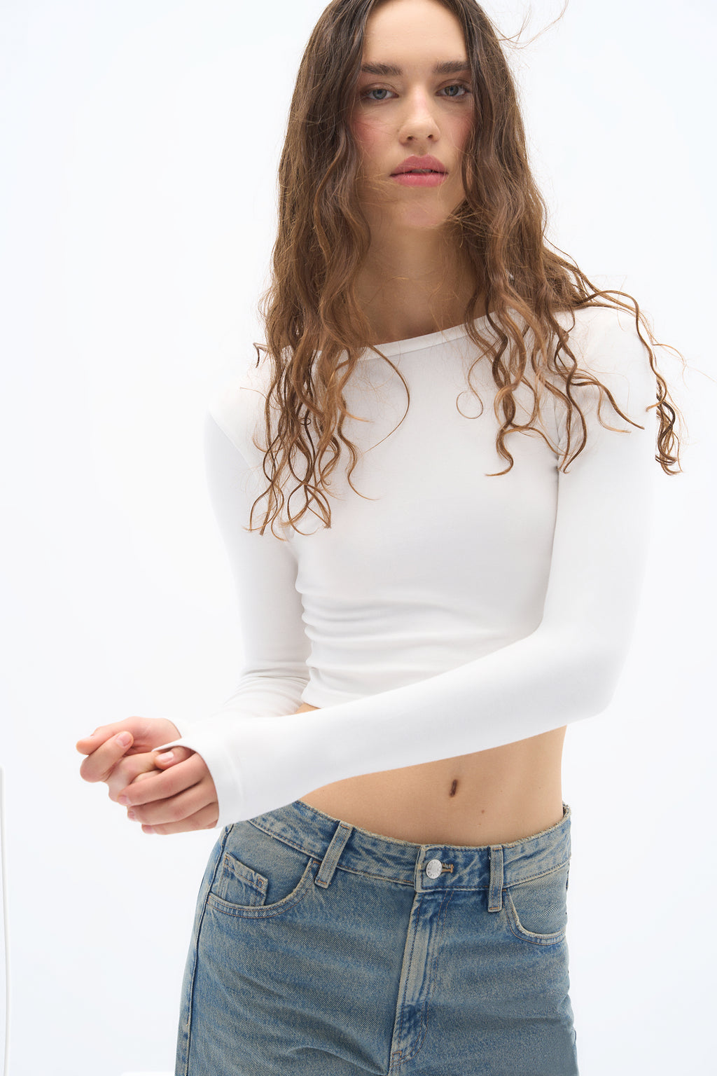 Pulse Basic Long Sleeve T-Shirt - White