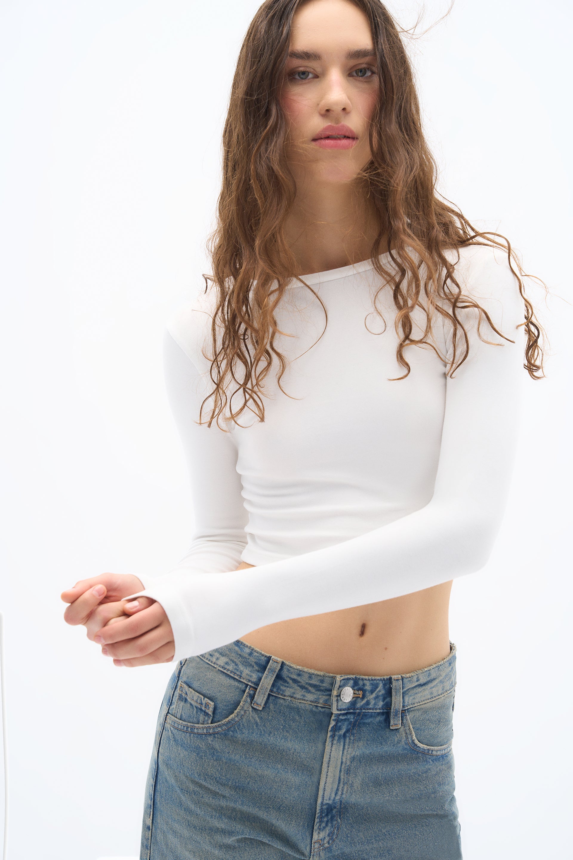 Pulse Basic Long Sleeve T-Shirt - White