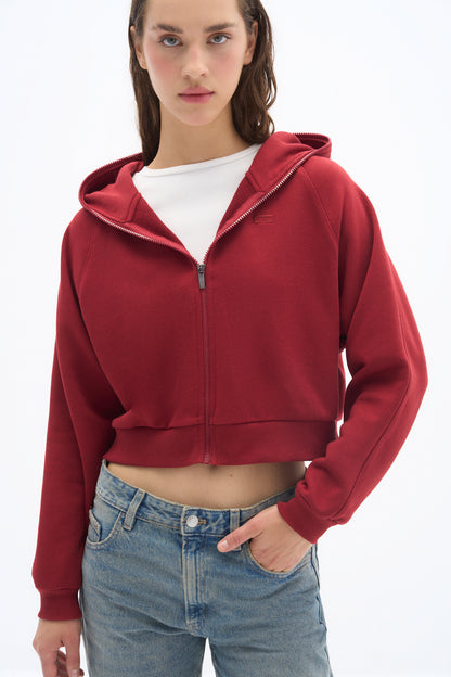 Bordo Zipper Sweatshirt