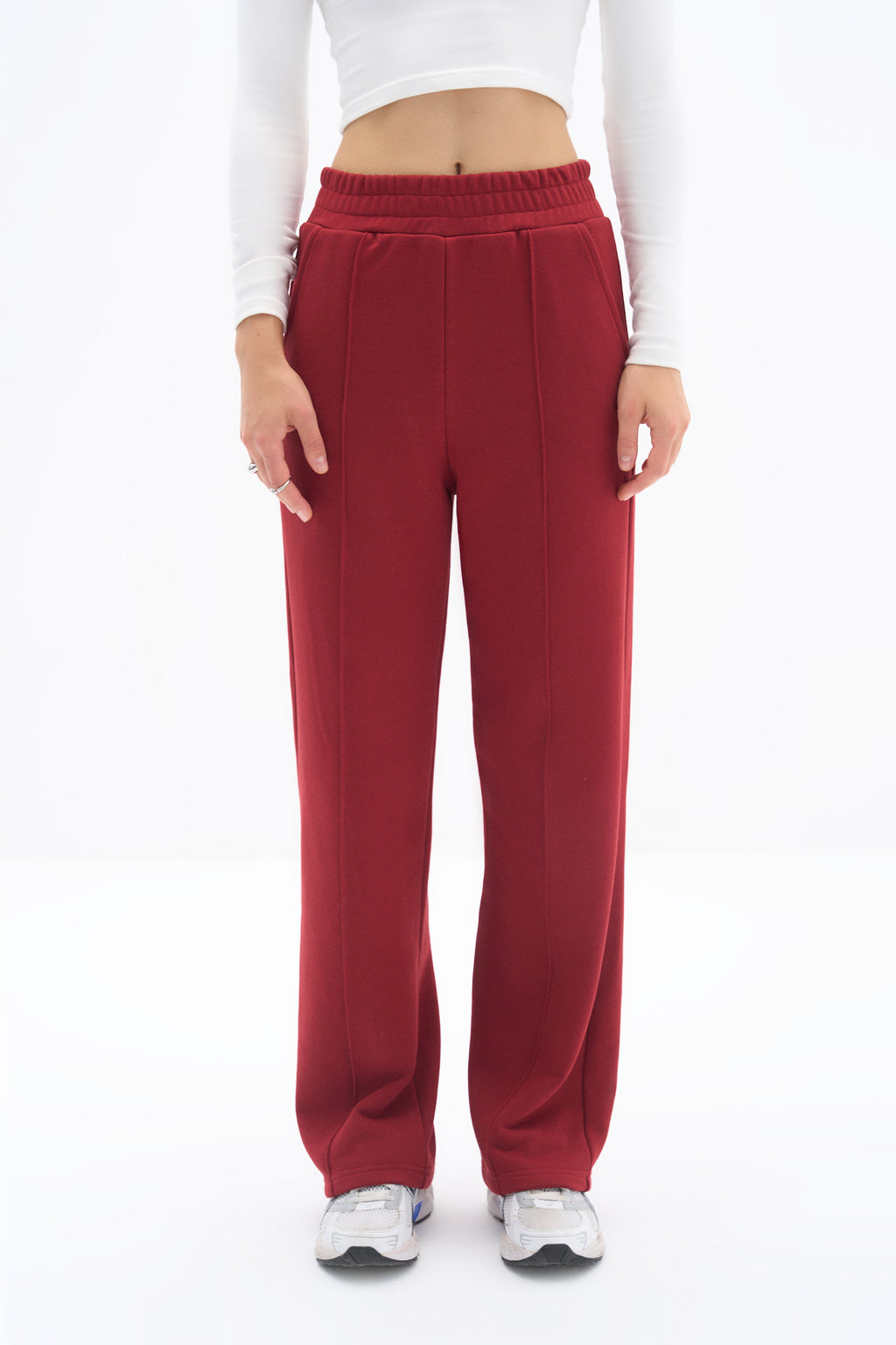 Burgundy Lubna Sweatpant