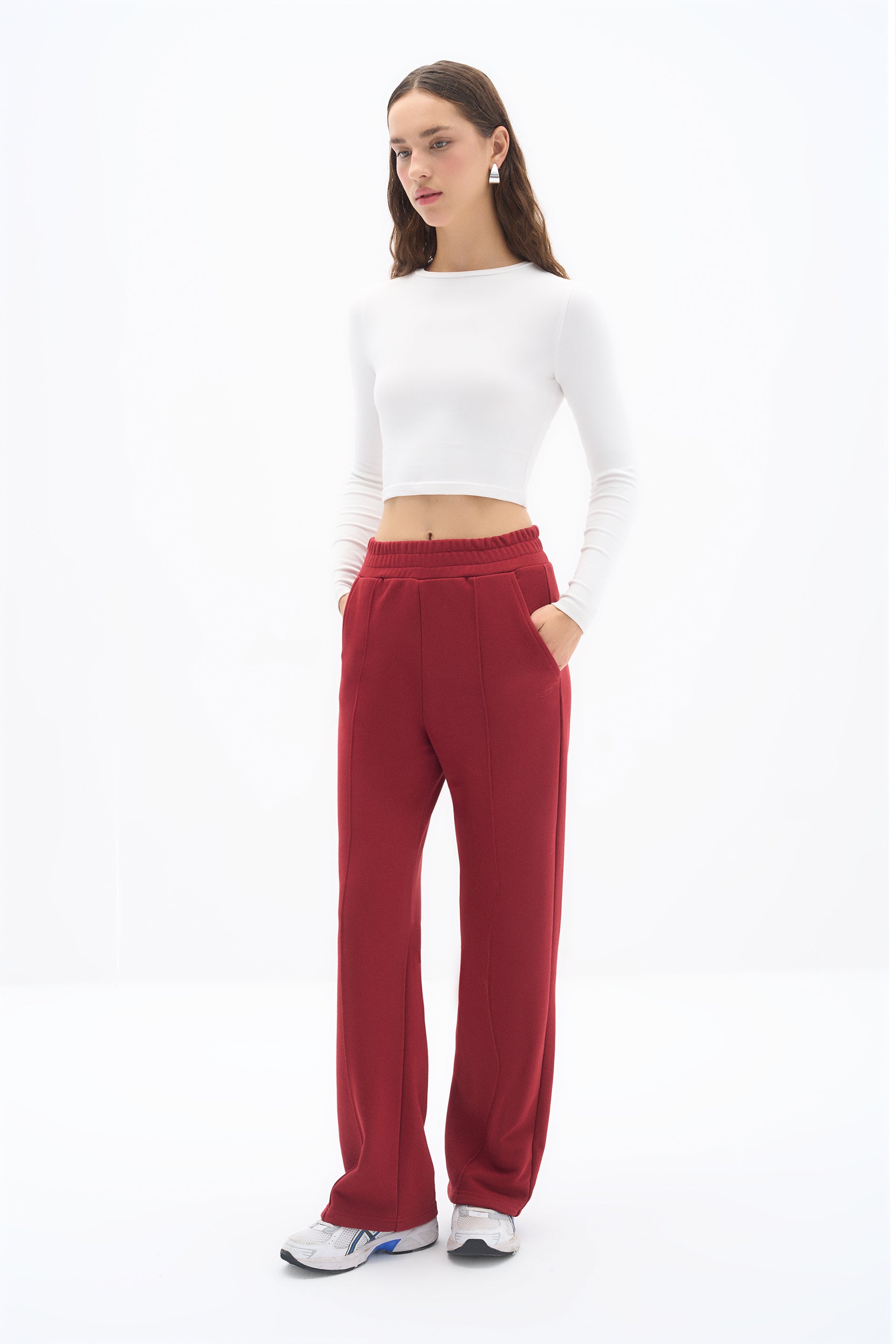 Burgundy Lubna Sweatpant