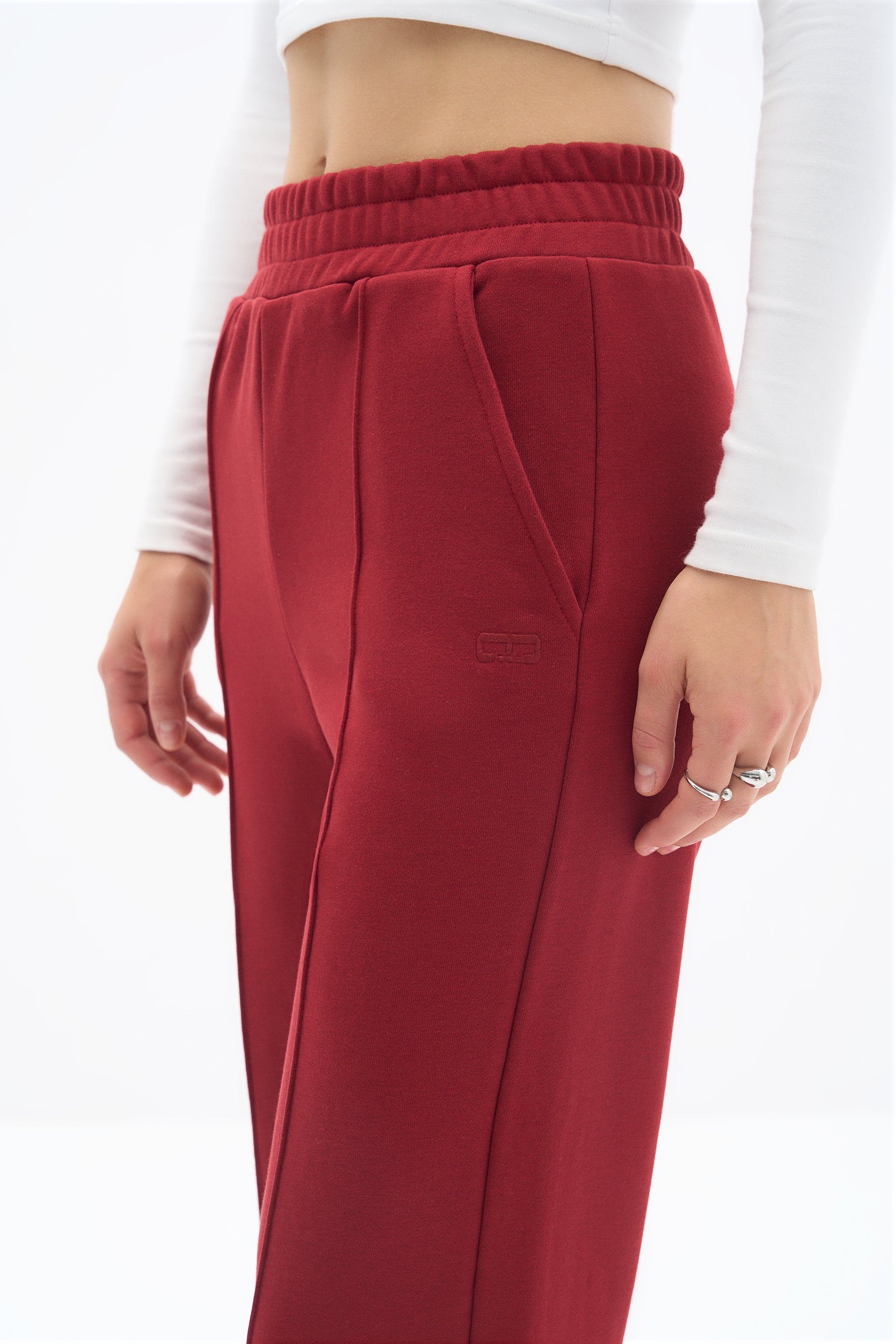 Burgundy Lubna Sweatpant
