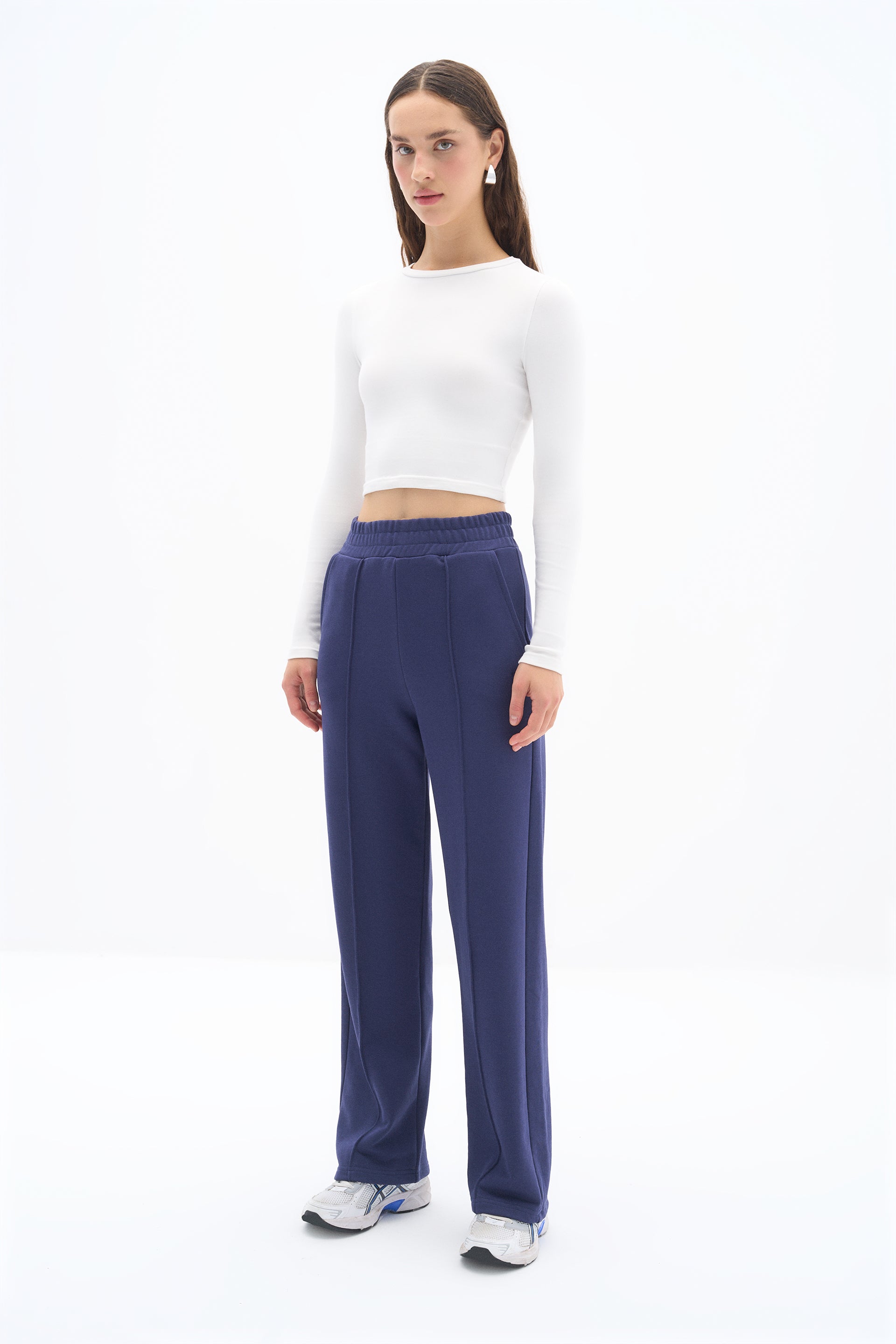 Navy Blue Lubna Sweatpant