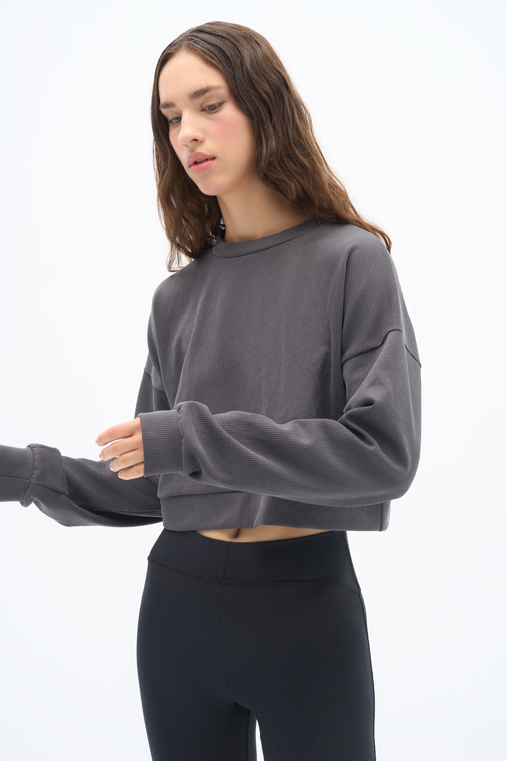 Anthracite Flow Modal Sweatshirt