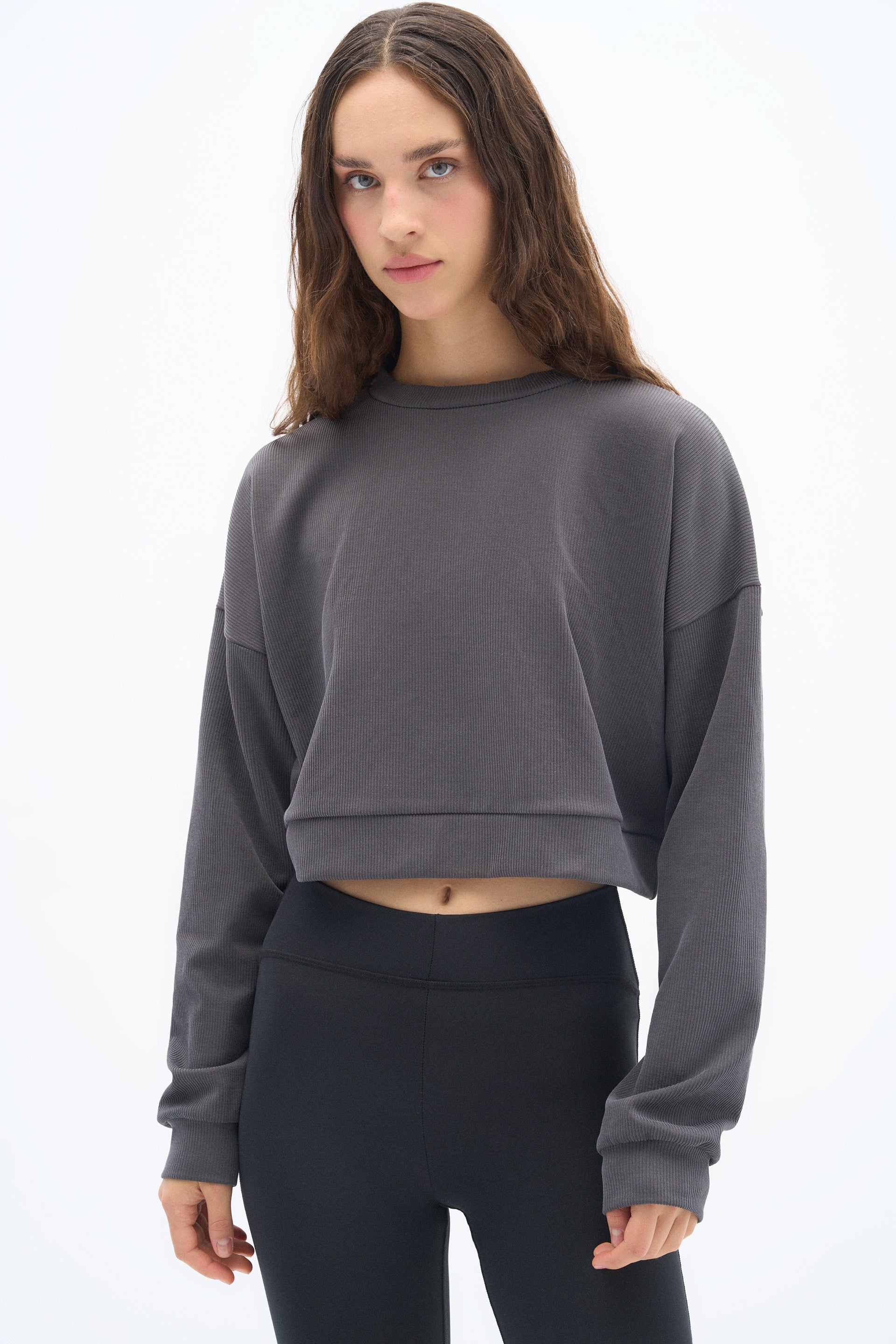 Anthracite Flow Modal Sweatshirt