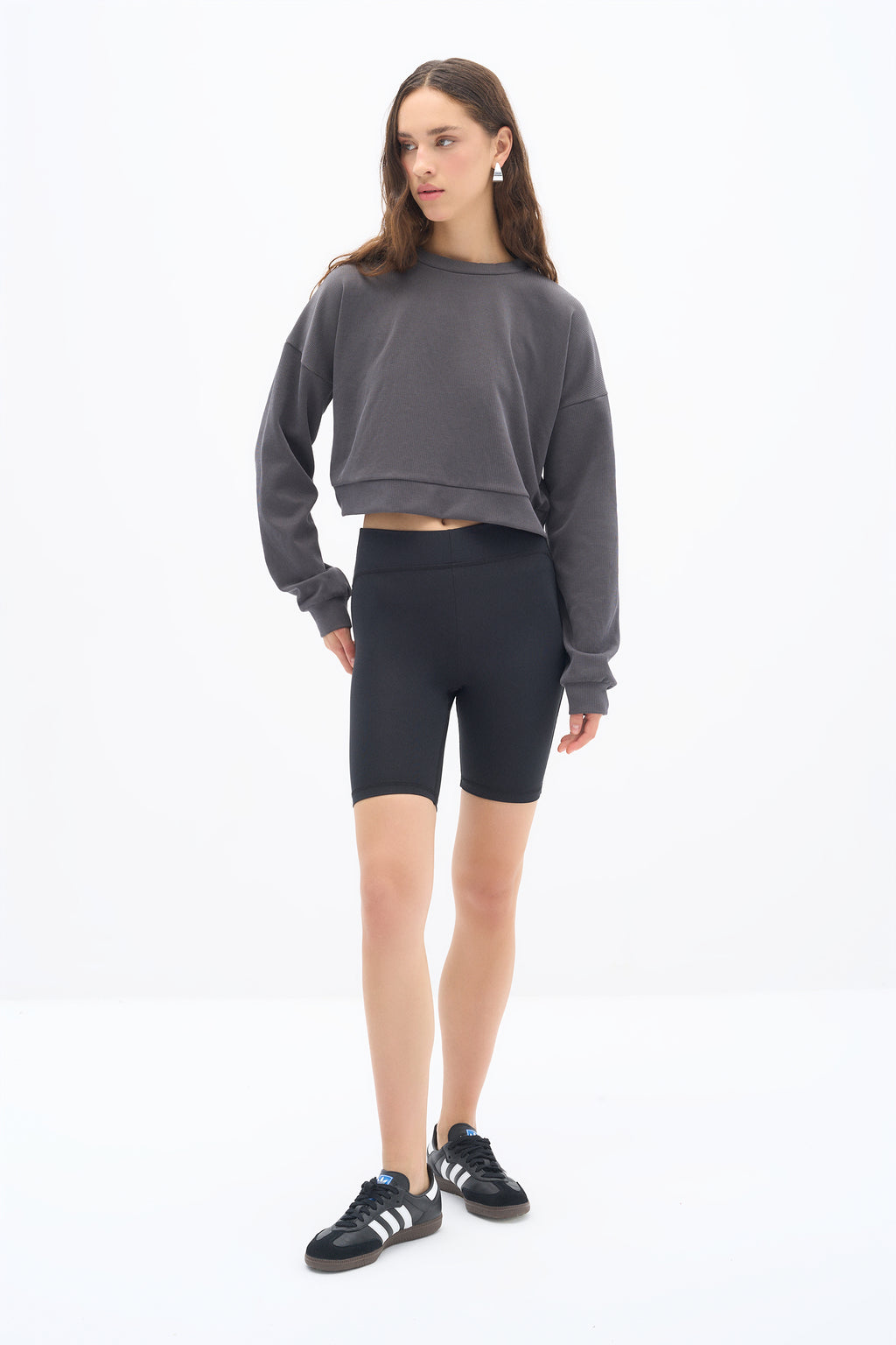 Anthracite Flow Modal Sweatshirt
