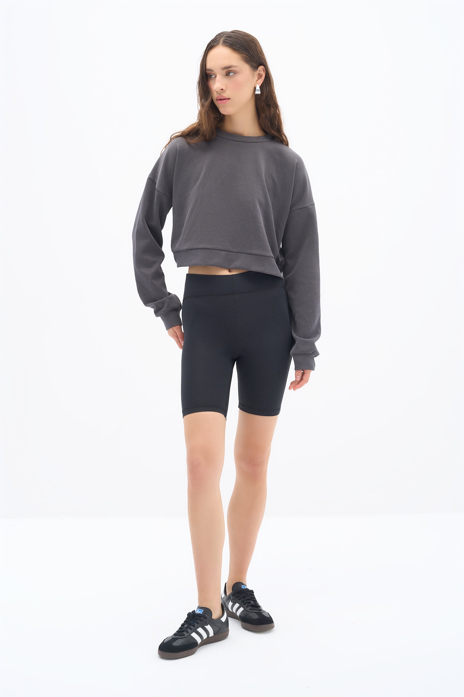 Anthracite Flow Modal Sweatshirt